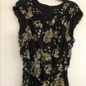 Liz Claiborne floral wrap dress